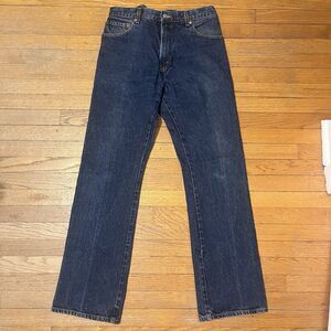 Levis 517 Jeans Mens 34x34 Bootcut Denim Blue Wash Red Tab 100% Cotton Mexico